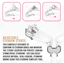 Load image into Gallery viewer, Adjustable Eyebrow Shapes Stencil