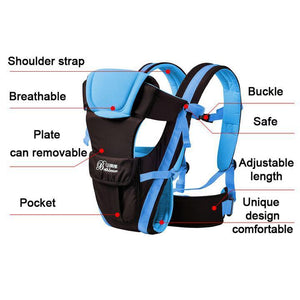 0-30 Months Breathable Front Facing Baby Carrier 4 in 1 Infant Comfortable Sling Backpack