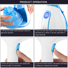 Load image into Gallery viewer, 280ml Handheld Fabric Steamer
